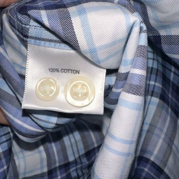 NWT Peter Millar Dixie Plaid Cotton Button Up Shirt - Picture 4 of 4